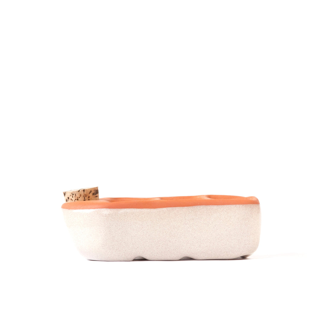 Self-watering seed pot | Non-toxic Terracotta seed tray no plastic | glaze color stinson off white self-watering pot | Orta Sixie